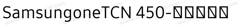 SamsungoneTCN 450字体转换